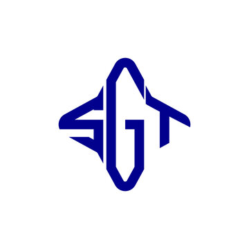 SGT letter logo creative design with vector graphic