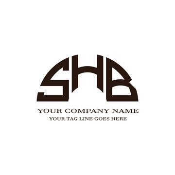 SHB letter logo creative design with vector graphic