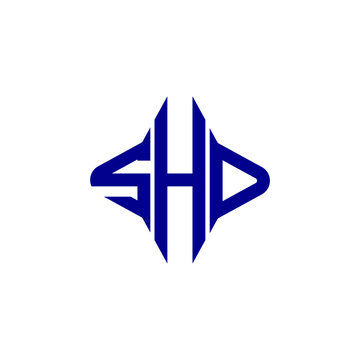 SHD letter logo creative design with vector graphic