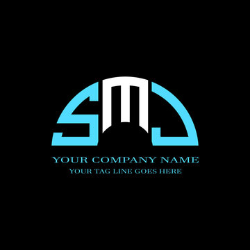 SMJ letter logo creative design with vector graphic