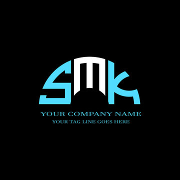 SMK letter logo creative design with vector graphic