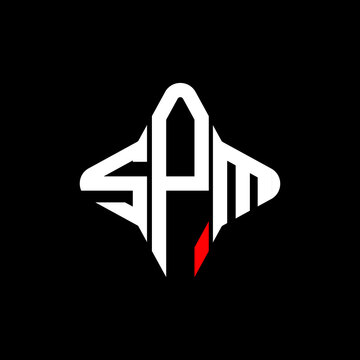 SPM letter logo creative design with vector graphic