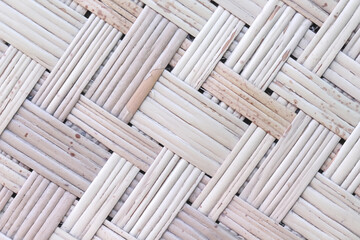 Weaving mat crafts texture with seamless patterns for light brown background made from Cyperus...