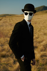 faceless gentleman in suit