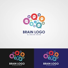 Brain logo / Neuron Nerve or Seaweed logo design inspiration