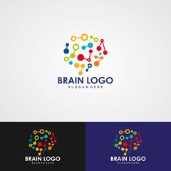 Brain logo / Neuron Nerve or Seaweed logo design inspiration