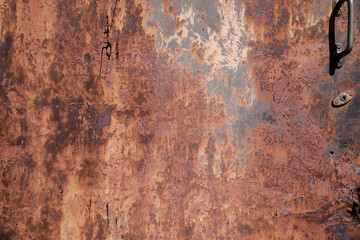 Iron, rusty texture.