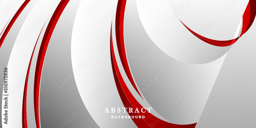 Wall mural Abstract red, white and grey background