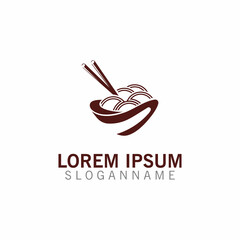 Noodles logo design image, food restaurant business template