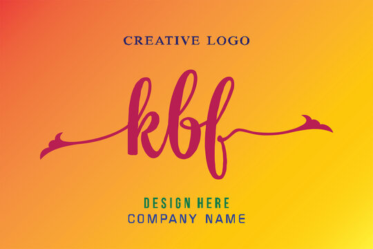 KBF lettering, perfect for company logos, offices, campuses, schools, religious education