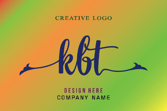 KBT lettering, perfect for company logos, offices, campuses, schools, religious education