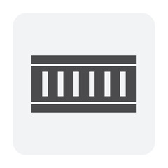 Grating or gutter guard vector icon for rainwater, stormwater drainage system by cover on trench, manhole. To drain water from downspout, city, pool, road, street and driveway by cleaning to sewer.
