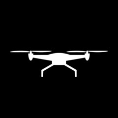  Drone logo isolated on dark background