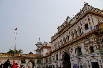 Naklejka premium janakpur dhaam image, birth palace of sita mata in nepal