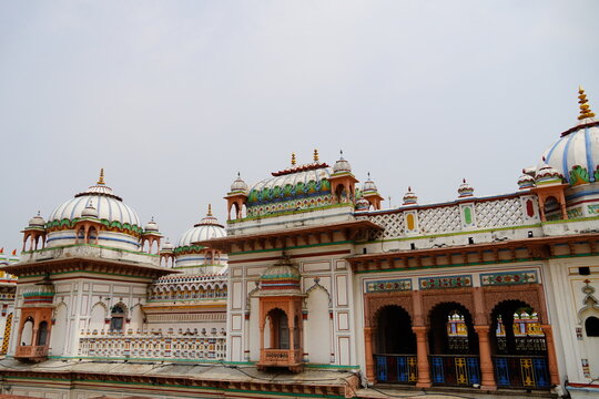 janakpur dhaam upper half image, birth palace of sita mata in nepal