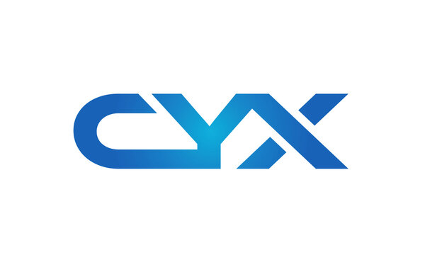 Connected CYX Letters logo Design Linked Chain logo Concept	