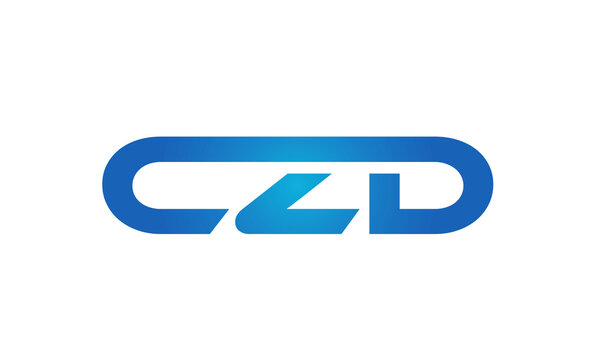Connected CZD Letters logo Design Linked Chain logo Concept	