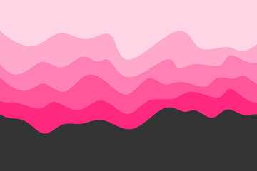 Simple background with pink gradient waving lines pattern and with some copy space area