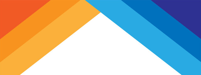 Geometry minimalistic background in blue and yellow color. Abstract vector pattern for web banner, business presentation, branding package