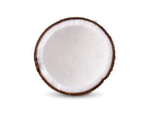 coconuts isolated on the white background.