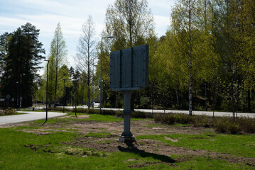 the back of the billboard