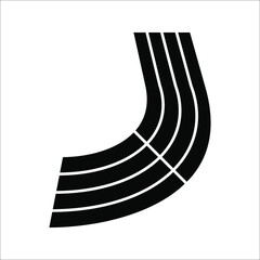 fast run icon. Running track field icon. vector illustration on white background