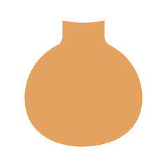 Ceramic vase in boho style