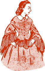 illustration of a woman