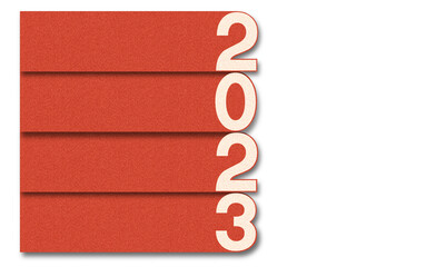 Running track with Number 2023 New year, Happy new year 2023. Success and goal concept