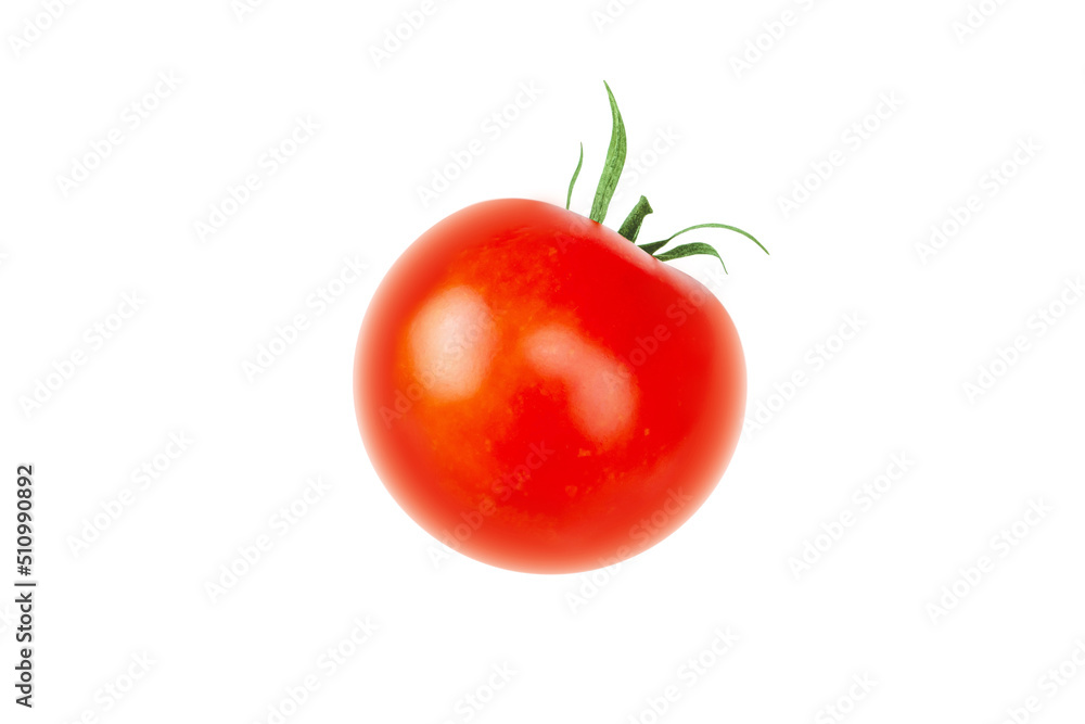 Wall mural tomato red fruit isolated on white background - Wall murals