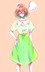 怒っている女性