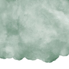 Abstract Watercolor Background Forest Green