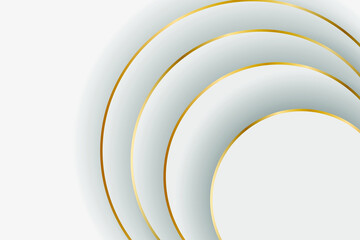 Obraz premium Luxury Circle Background, 3D Podium Banner.