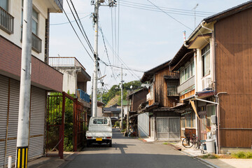Fototapeta na wymiar 日本の街並み
