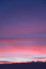 sunset over the mountains