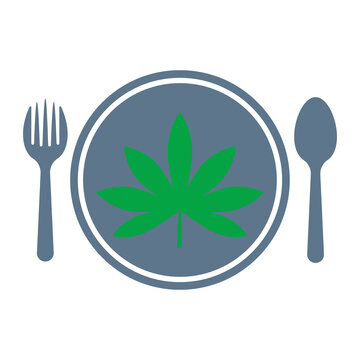 Food ingredient with cannabis sign
