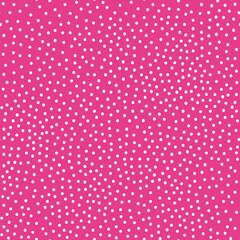 seamless abstract pattern. small white dots . Pink fuchsia background. vector texture. fashionable print for textiles and wallpaper.