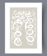 Abstract modern printable art wall posters. Bundle of abstractionism creative banners and artworks for print. Vector illustration. 