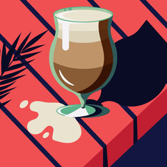 retro posters with cold drinks. Vintage Beer,Cocktails,Happy Hour metal sign collection.