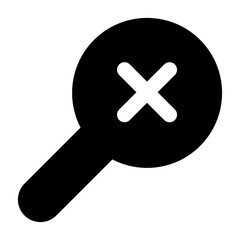 Obraz premium rejection glyph icon