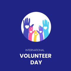 International Volunteer Day Banner Design