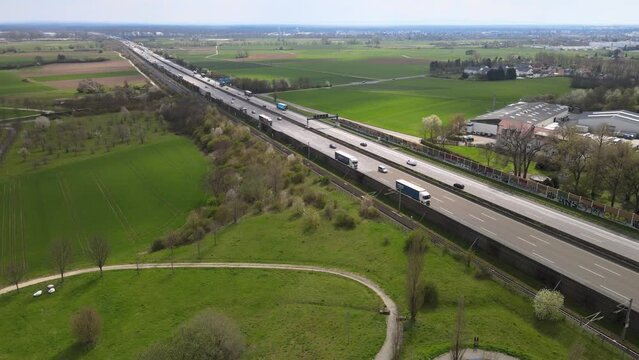 A view on a highway in Germany