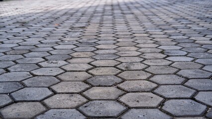 Hexagonal Paving block, paving stones with honeycomb pattern