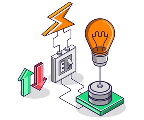 Electric energy light switch