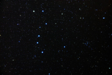 Milky Way stars and Ursa Major - Big Dipper constellation.