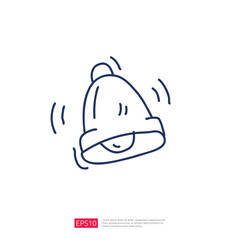 Ringing Bell Doodle line Icon