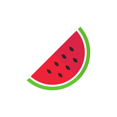 Watermelon flat vector icon