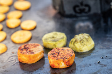 Grillen, Grill, Grillplatte, vegetarisch, Gemüse, Kartoffeln, Vegetarier