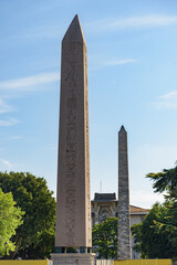 Obraz premium The Obelisk of Theodosius and the Walled Obelisk in Istanbul
