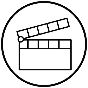 recommend clip art: Clapperboard Icon Style